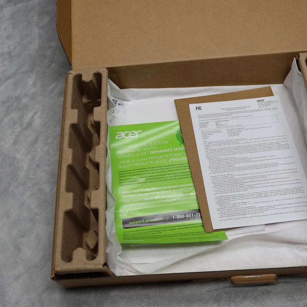 Acer‎ Aspire 3 Retail Box Laptop Structural Supports Setup Guide Box Only